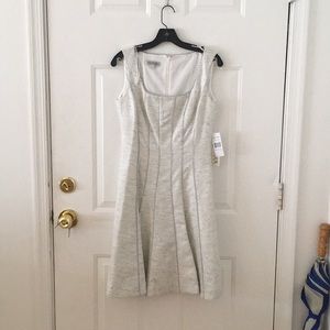 Kay Unger Silver Cocktail Dress